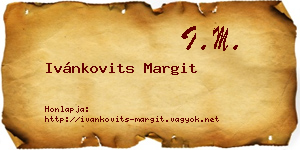 Ivánkovits Margit névjegykártya