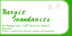margit ivankovits business card